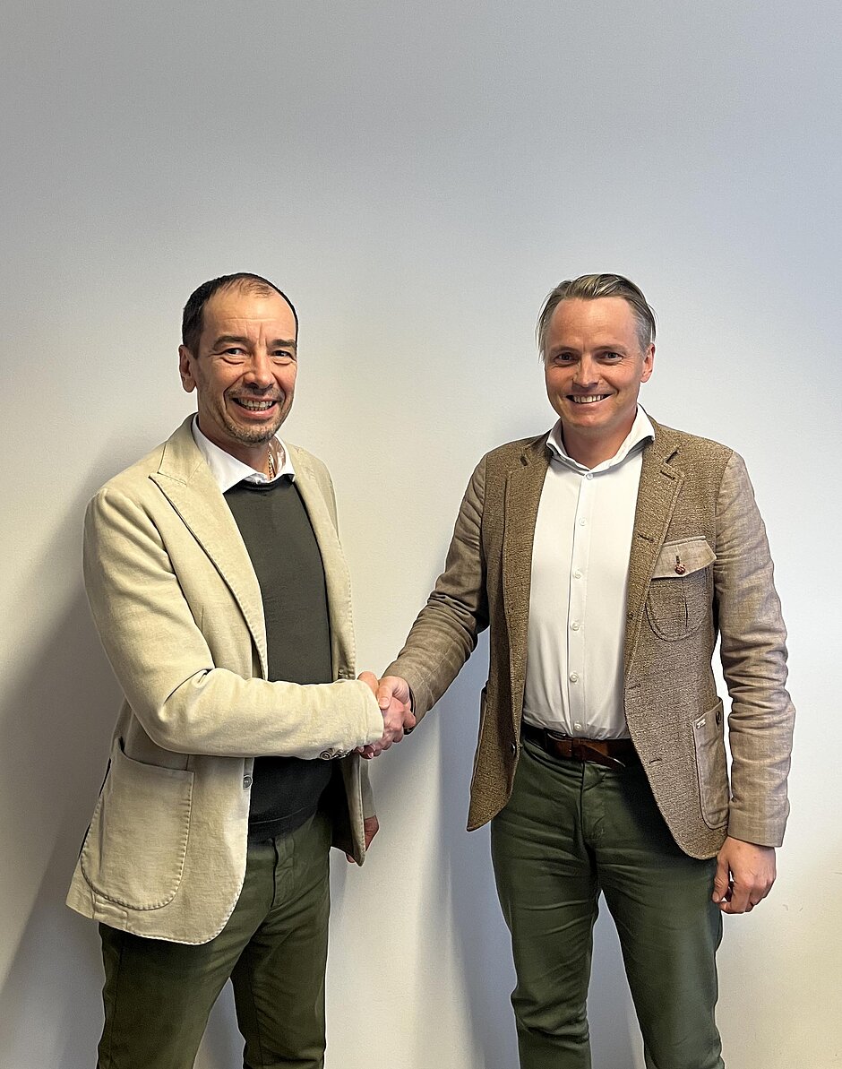 Bernhard Hartmann (Metzger- und Fleischermeister) und Alexander Reisecker (Geschäftsführer Tech Forum)